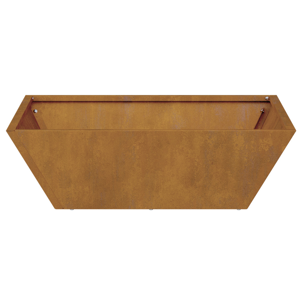 Produktbild för Trädgårdsplanterare 5 pcs Rostig 50 x 50 x 15 cm