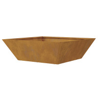 Produktbild för Trädgårdsplanterare 5 pcs Rostig 50 x 50 x 15 cm