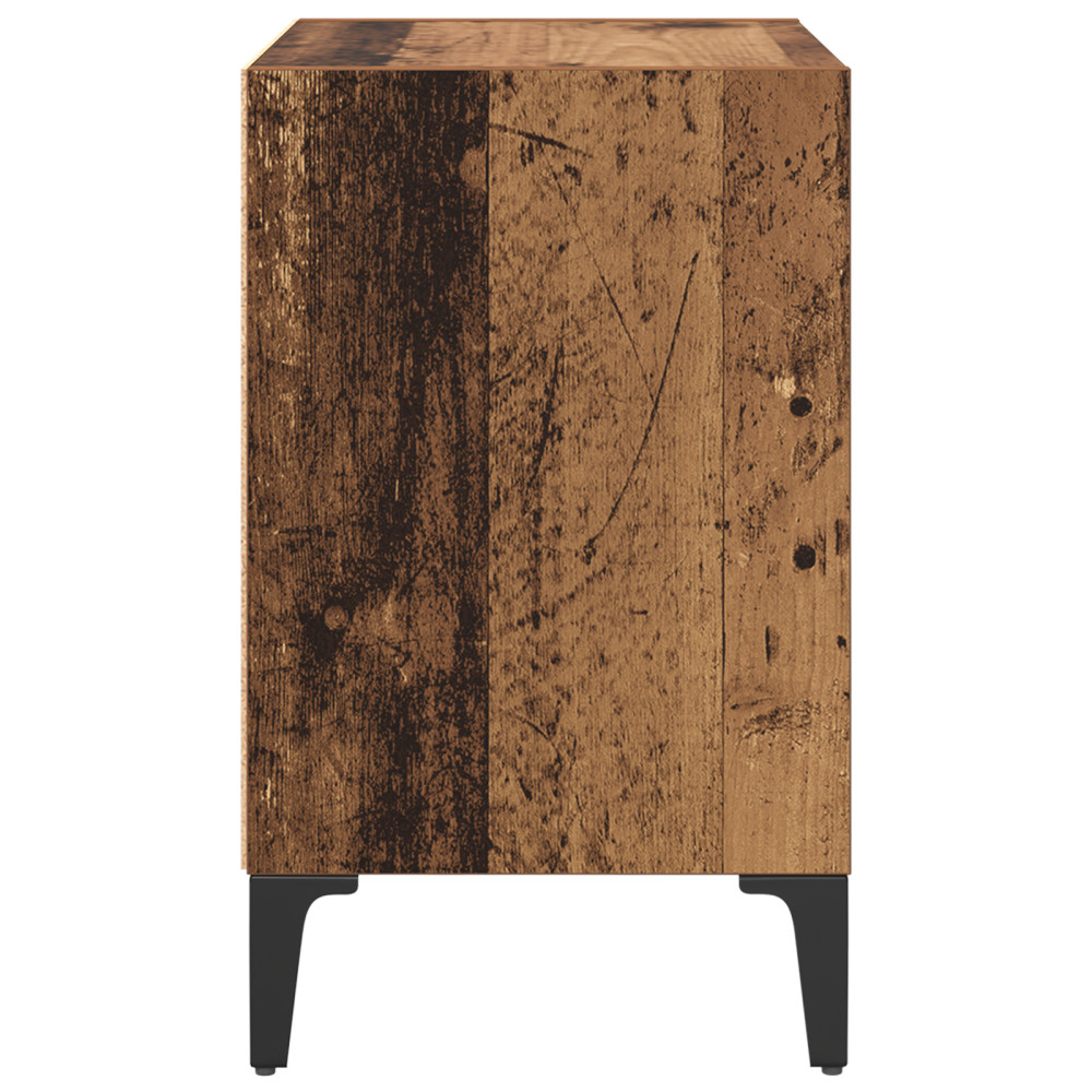 Produktbild för Nattduksbord Gammalt trä 40 x 30 x 50 cm Konstruerat trä