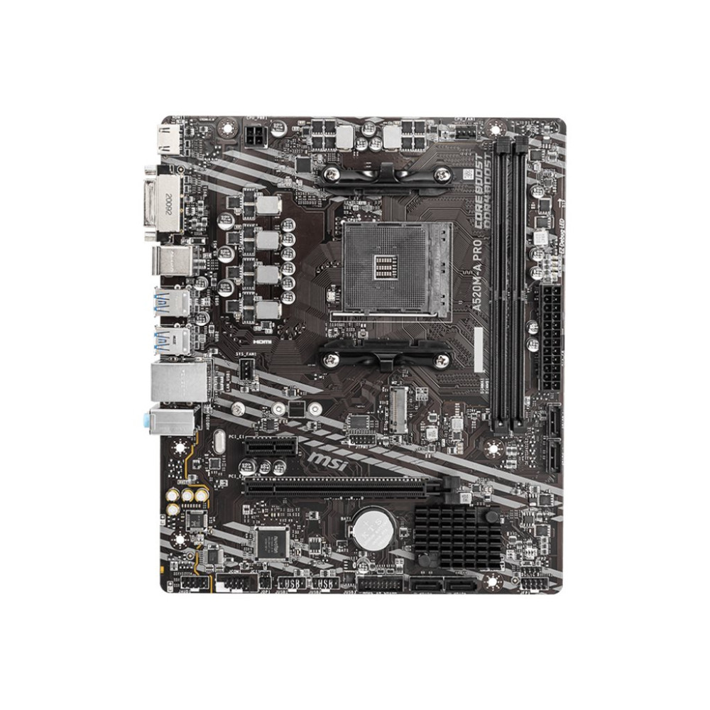 Produktbild för MSI A520M-A PRO - moderkort - micro ATX - Socket AM4 - AMD A520