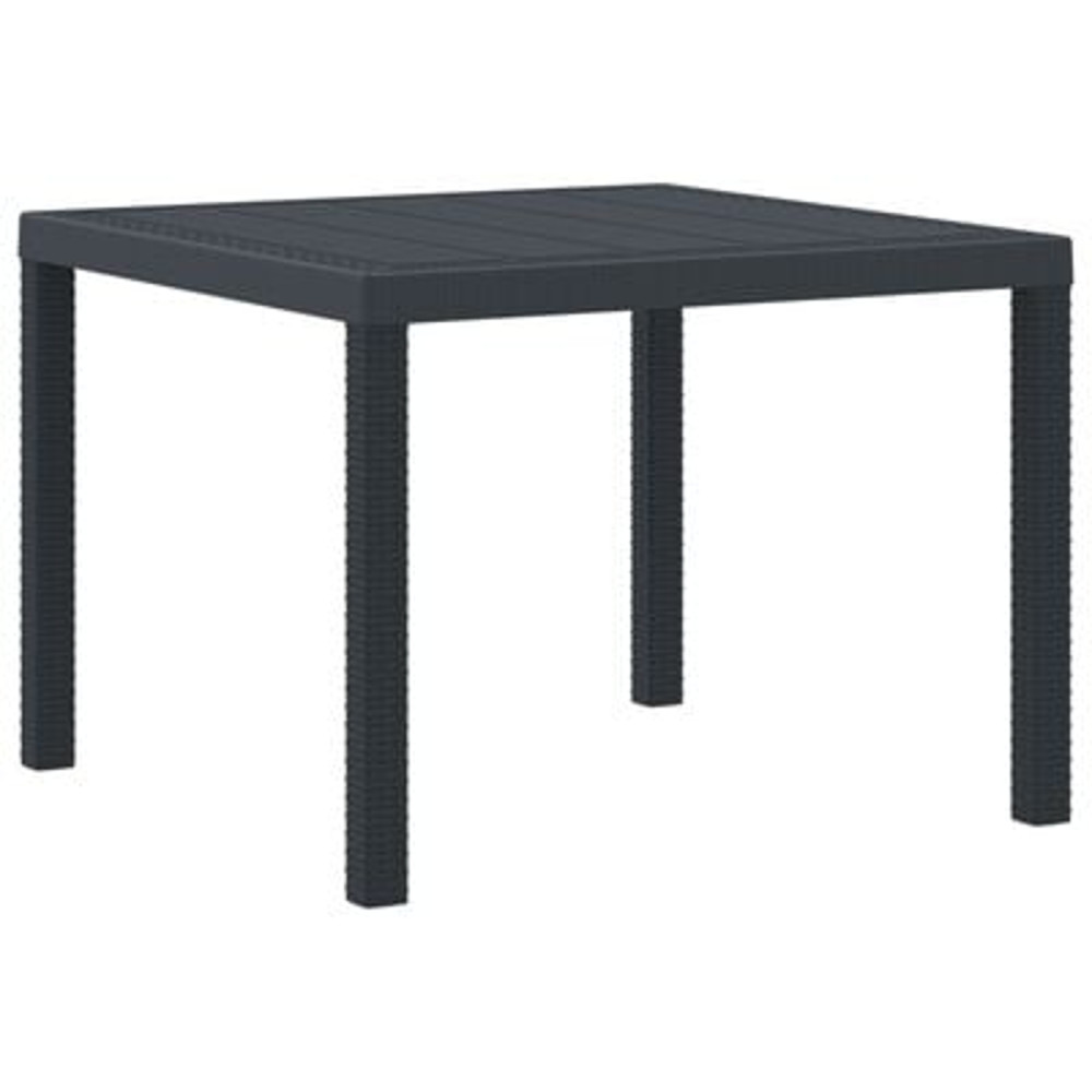 Produktbild för Trädgårdsmöbelset 3 pcs Antracit Polypropylen