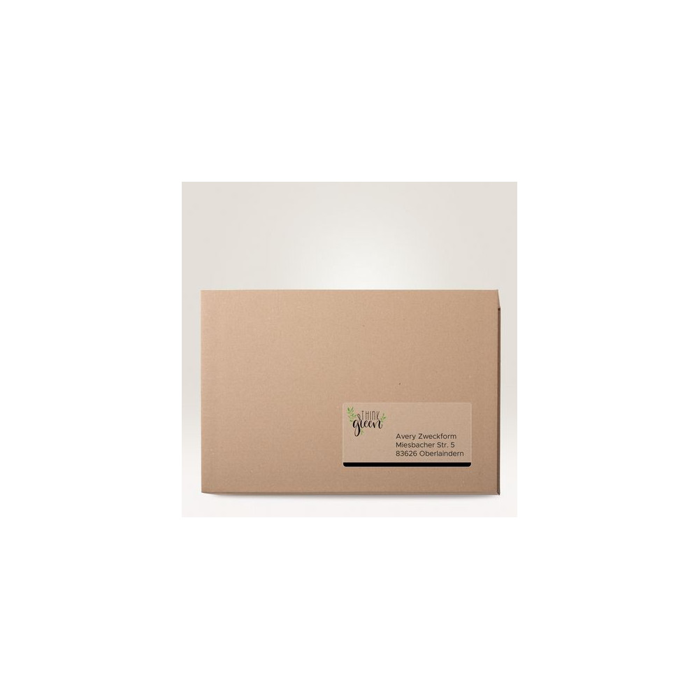 Produktbild för Etikett AVERY transp 210x297mm 25/fp