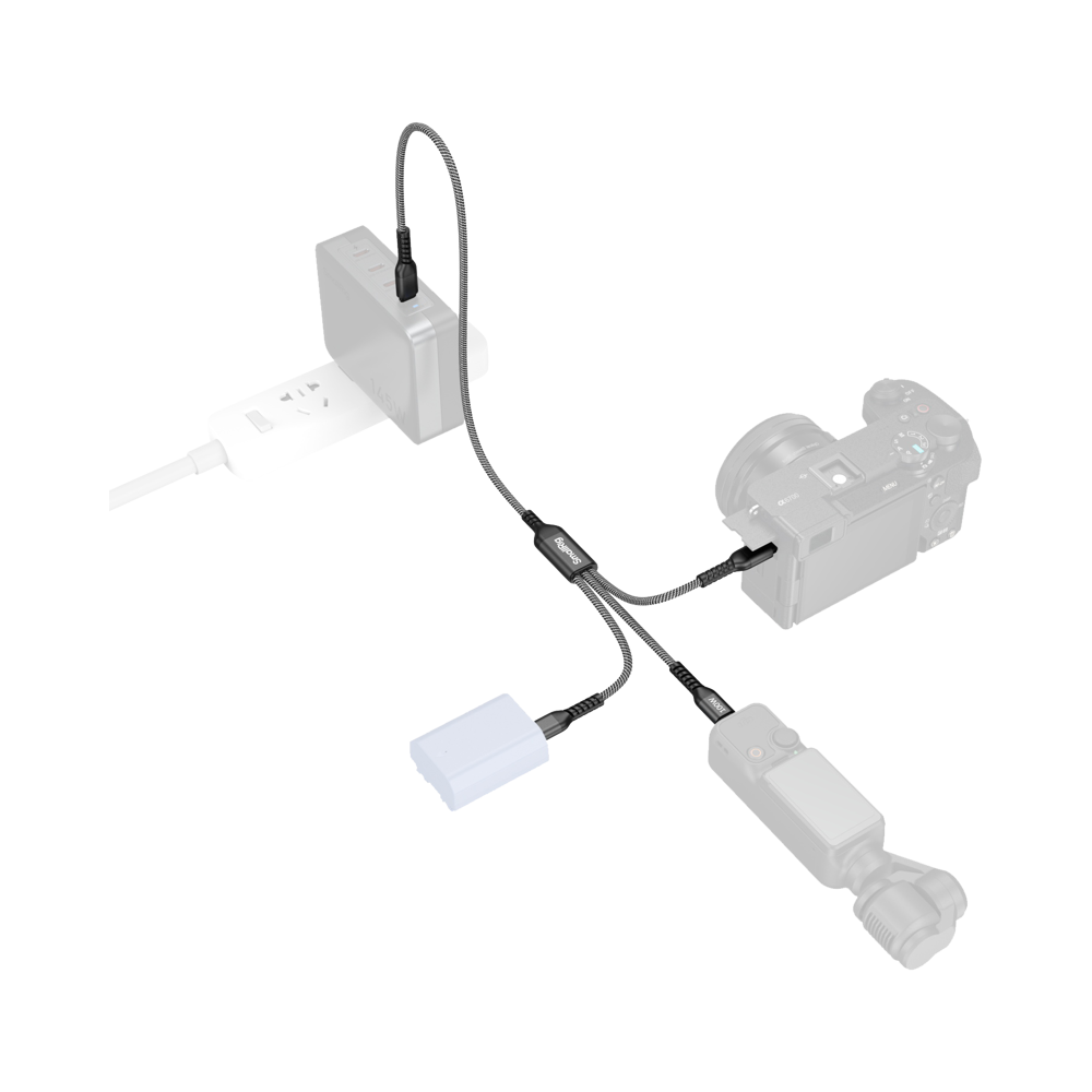 Produktbild för SmallRig 5079 USB-C Power Cable 3-in-1