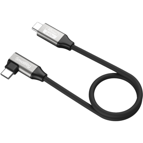 SMALLRIG SmallRig 5075 USB-C Data Cable (Straight to Angled, 35cm (40Gbps + 240W + 8K)