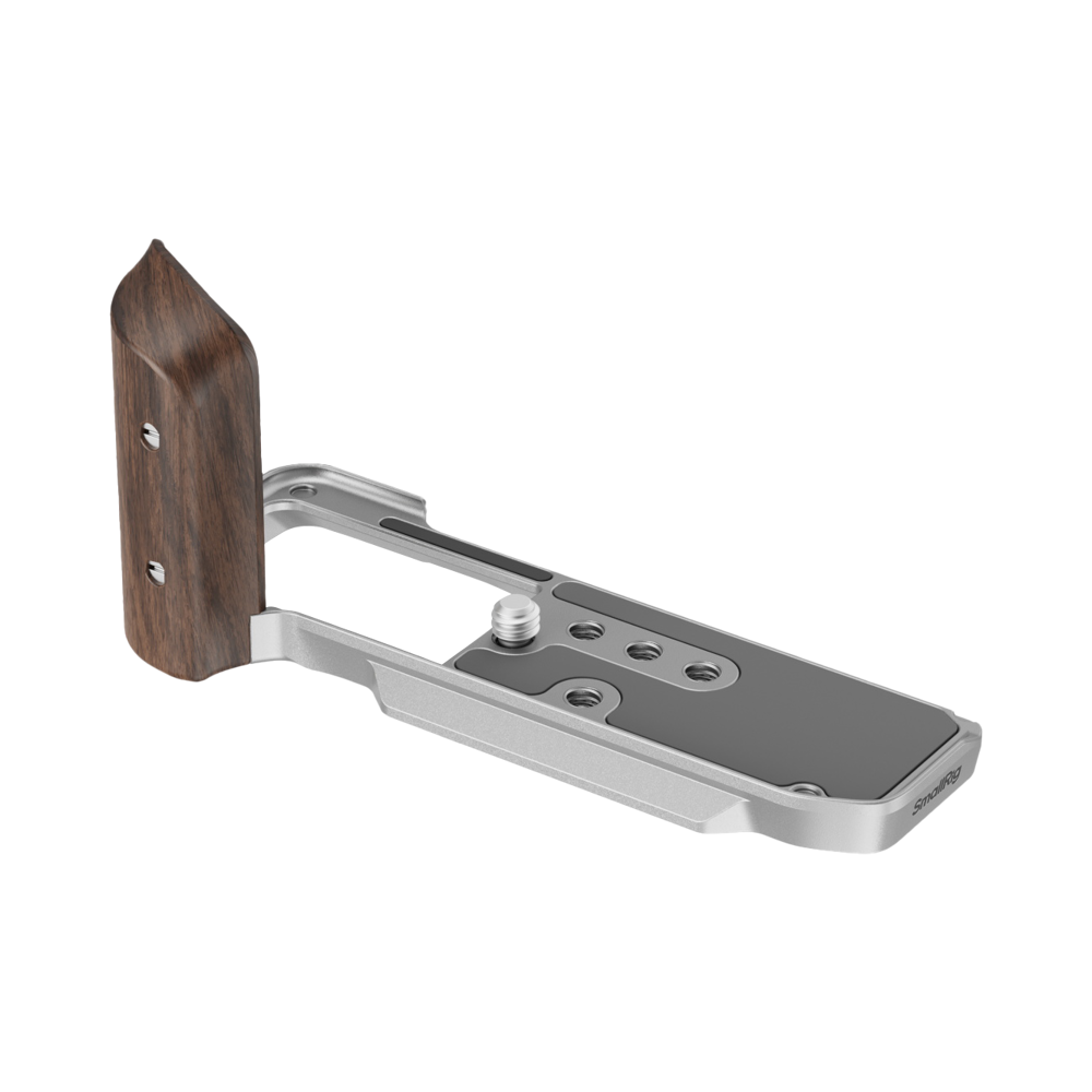Produktbild för SmallRig 5261 L-Shape Mount Plate with Wooden Handle for FUJIFILM X-M5 Sliver