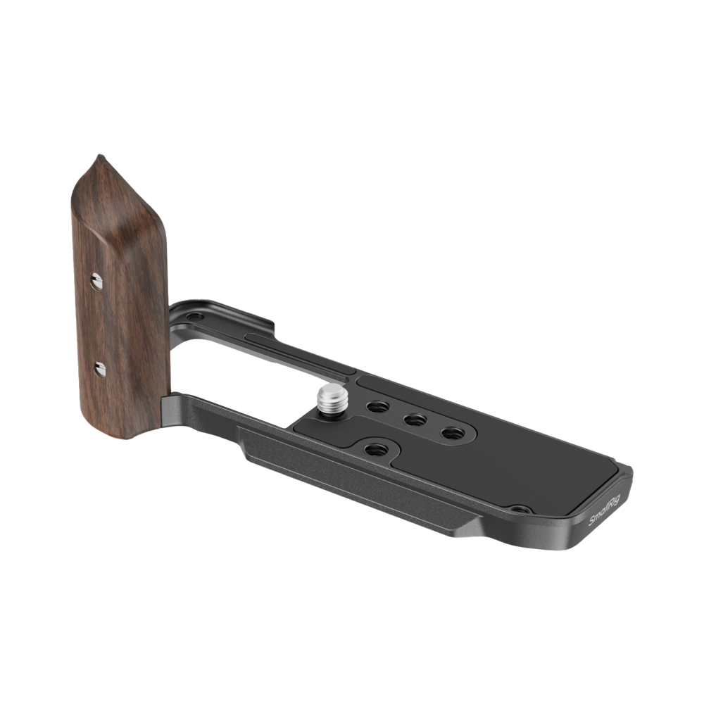 Produktbild för SmallRig 5260 L-Shape Mount Plate with Wooden Handle for FUJIFILM X-M5 Black