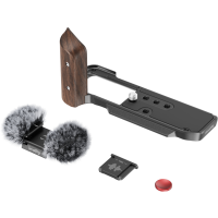 Produktbild för SmallRig 5260 L-Shape Mount Plate with Wooden Handle for FUJIFILM X-M5 Black