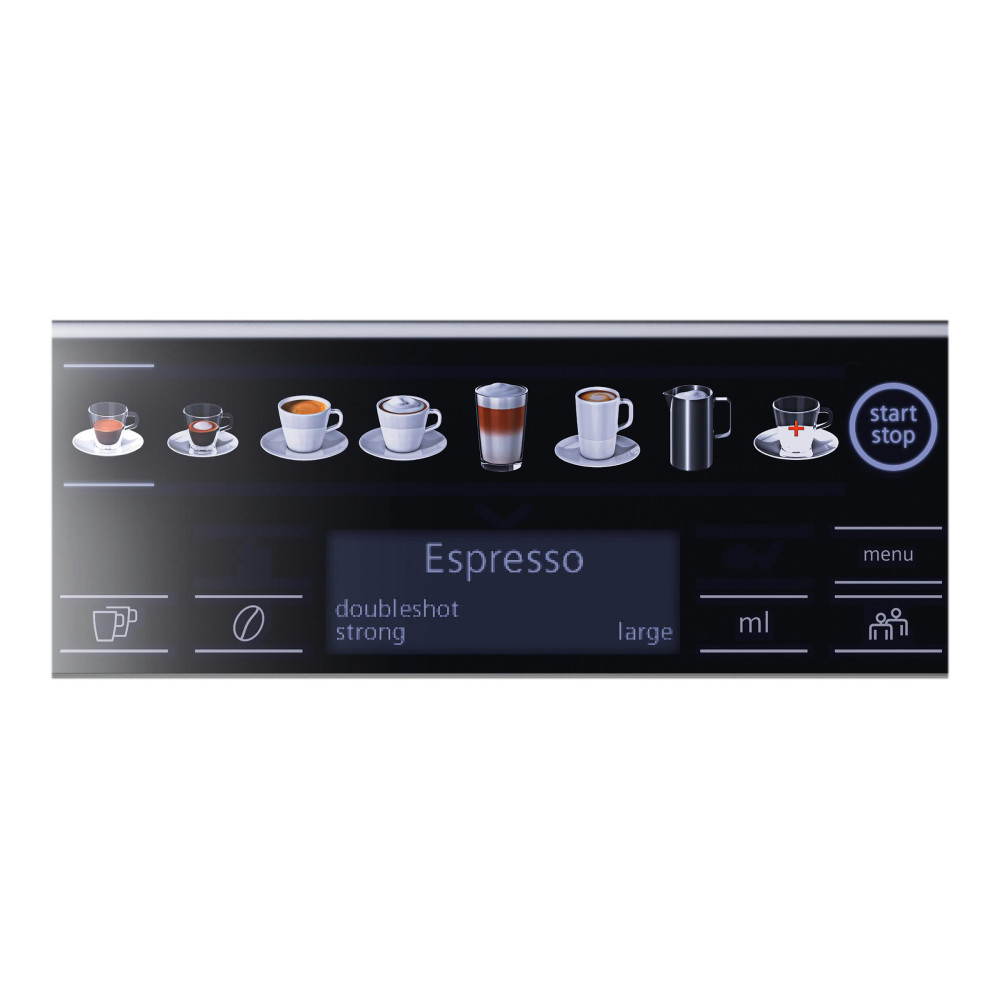 Produktbild för Siemens EQ.6 plus s500 TE655203RW - automatisk kaffekokare med mjölkskummare - 19 bar - svart