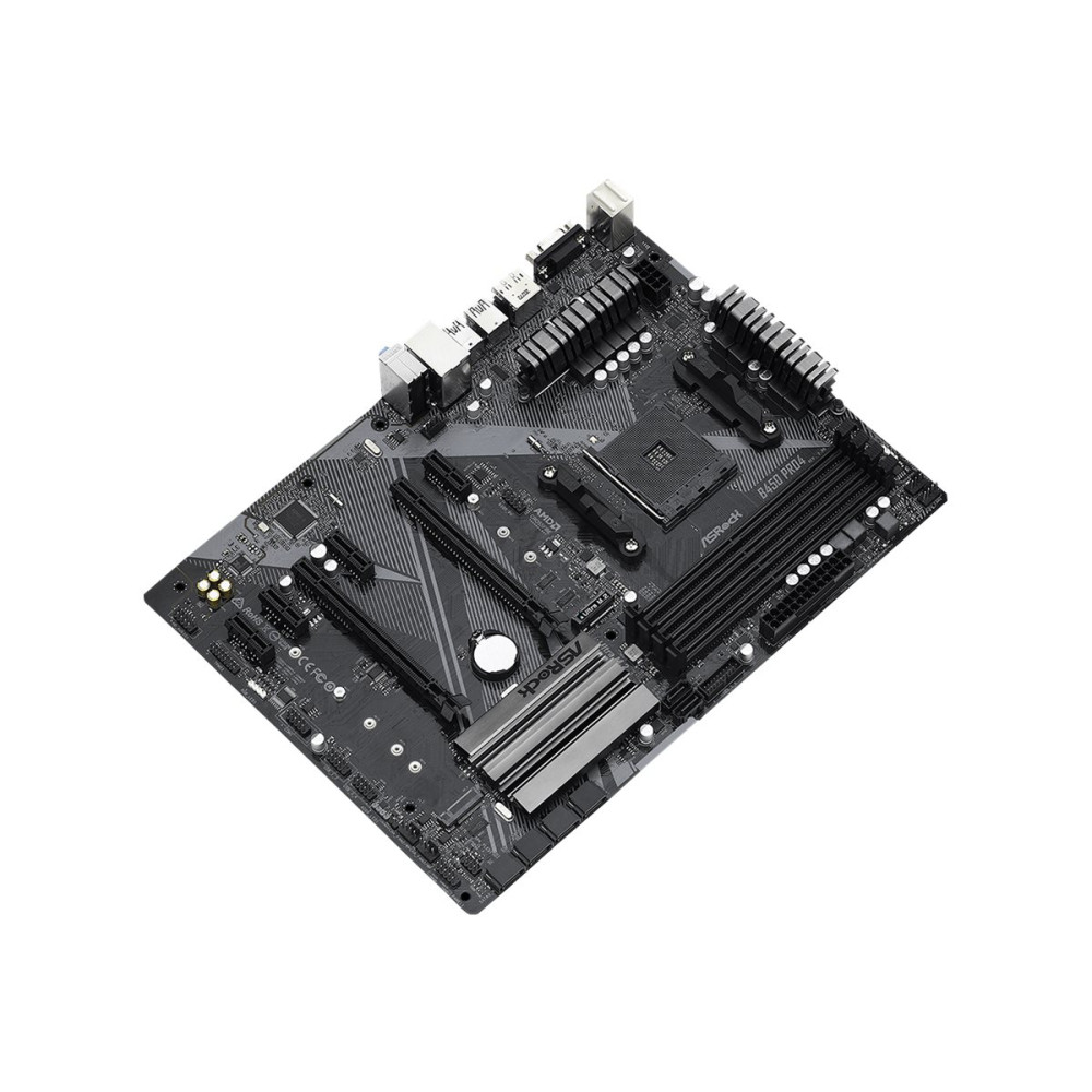 Produktbild för ASRock B450 Pro4 R2.0 - moderkort - ATX - Socket AM4 - AMD B450