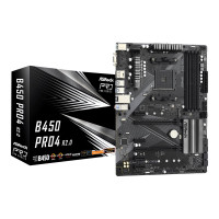 Produktbild för ASRock B450 Pro4 R2.0 - moderkort - ATX - Socket AM4 - AMD B450