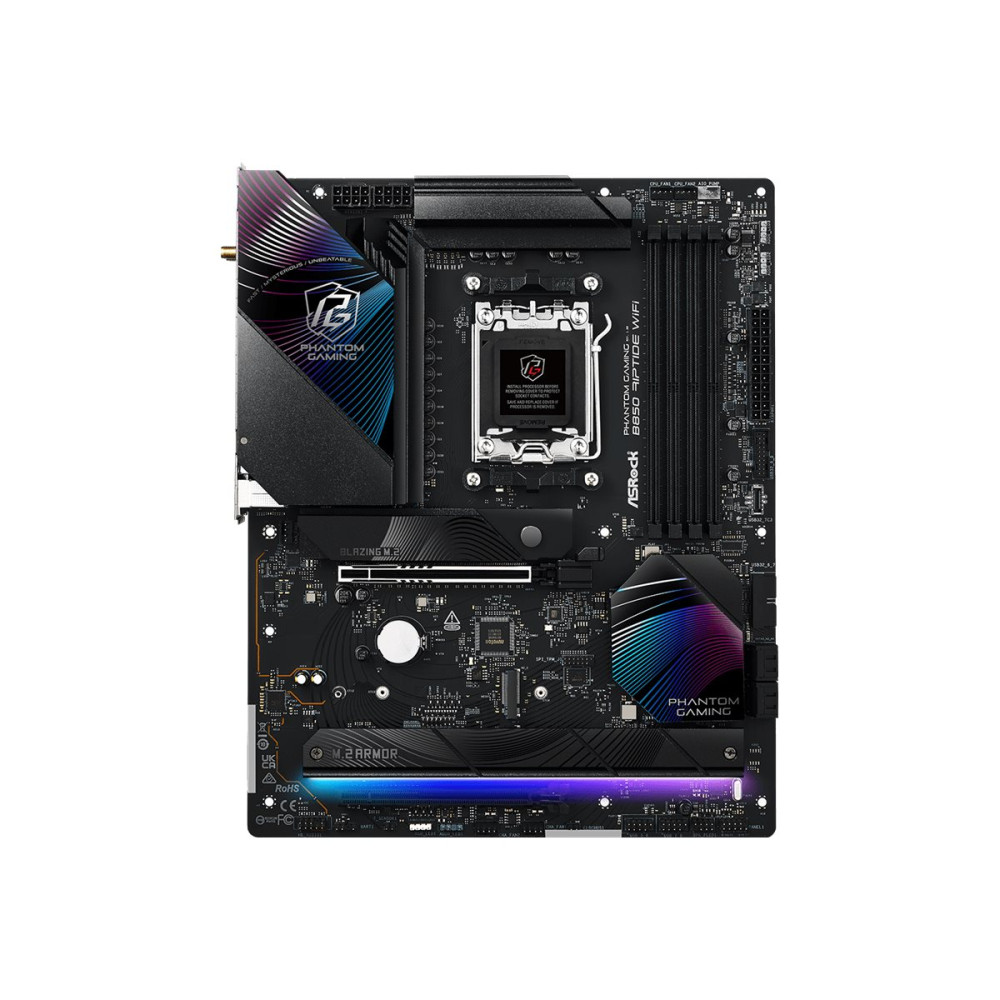 Produktbild för ASRock Phantom Gaming B850 Riptide WiFi - moderkort - ATX - Socket AM5 - AMD B850