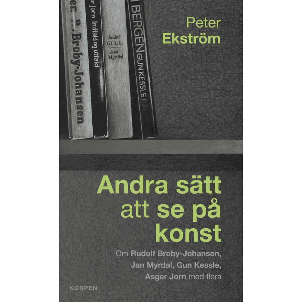 Produktbild för Andra sätt att se på konst : om Rudolf Broby-Johansen, Jan Myrdal, Gun Kessle, Asger Jorn med flera (bok, danskt band)
