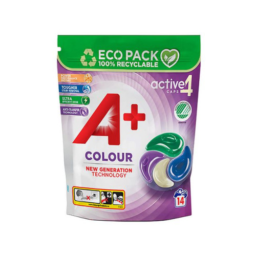 A+ Tvättkapslar A+ Color Active4 14/fp