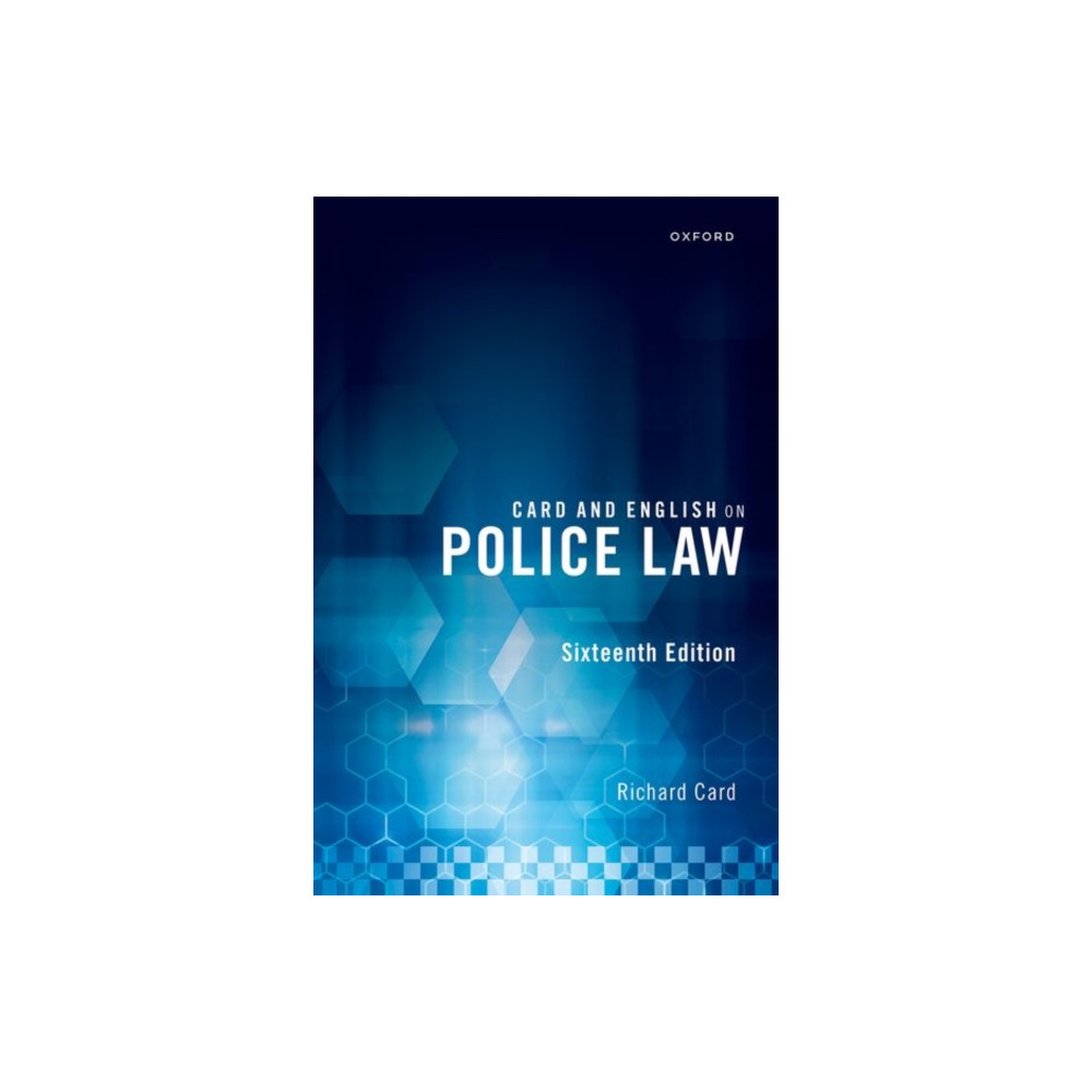 Produktbild för Card and English on Police Law (häftad, eng)