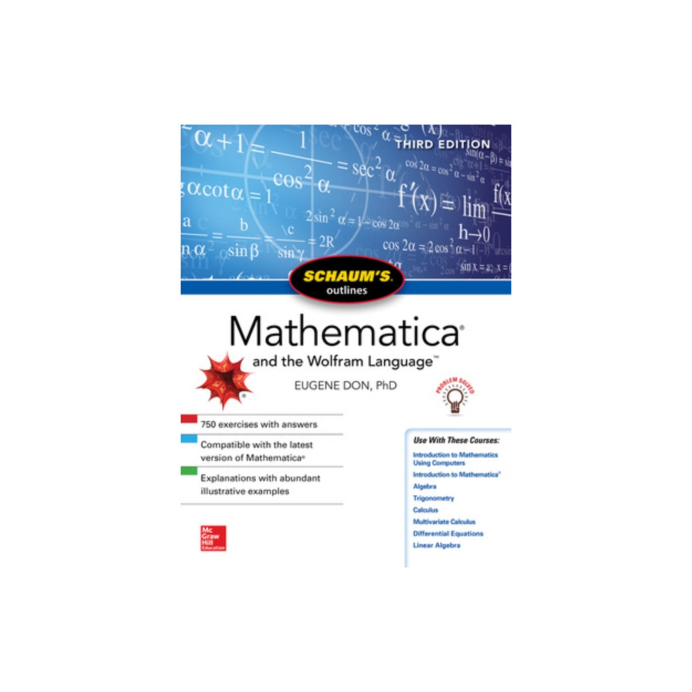 Produktbild för Schaum's Outline of Mathematica, Third Edition (häftad, eng)