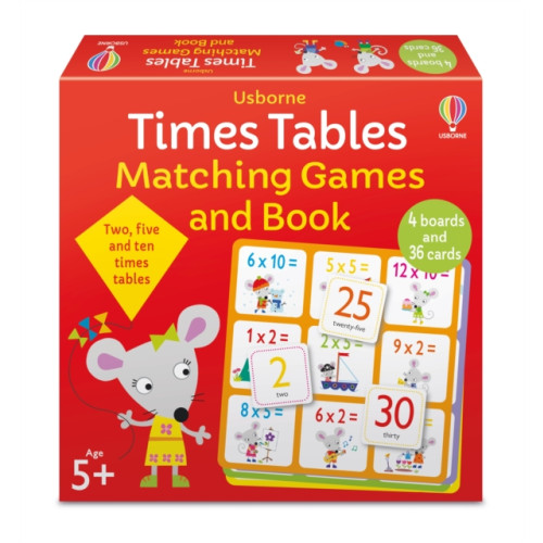 Usborne Publishing Ltd Times Tables Matching Games and Book