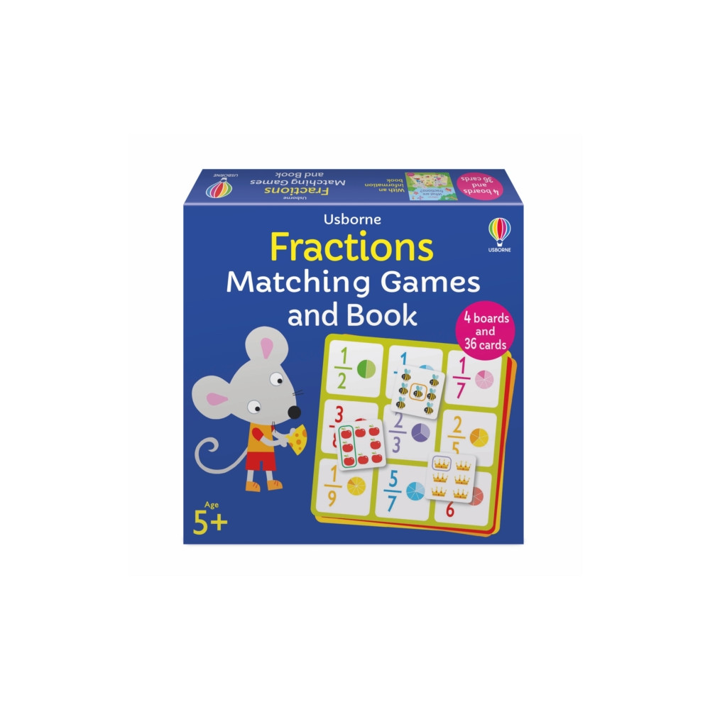 Produktbild för Fractions Matching Games and Book