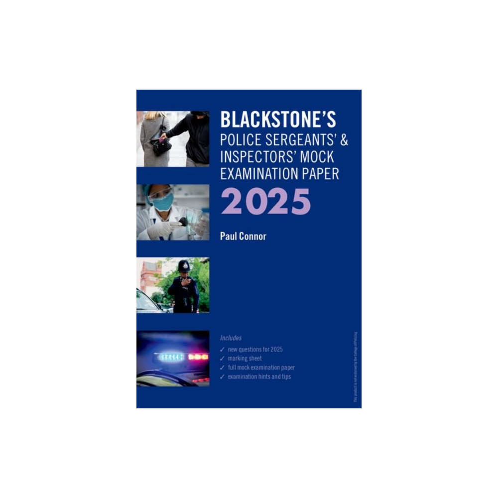 Produktbild för Blackstone's Police Sergeants' and Inspectors' Mock Exam 2025 (häftad, eng)