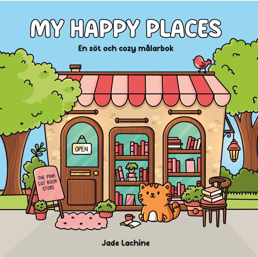 Produktbild för My Happy Places. En söt och cozy målarbok (häftad)