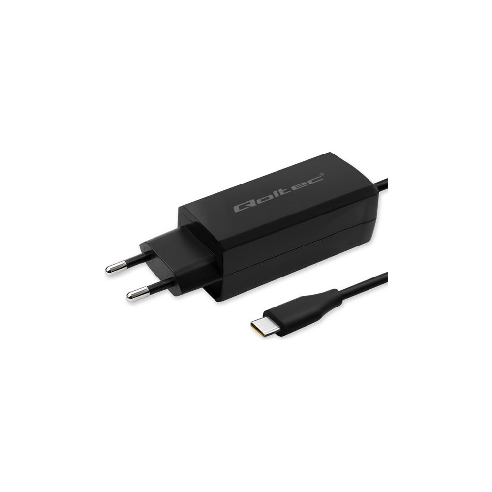 Produktbild för Qoltec - USB-C strömadapter - 3-4,5A, 5-20V, GaN, USB-C 3.1 - 90 watt