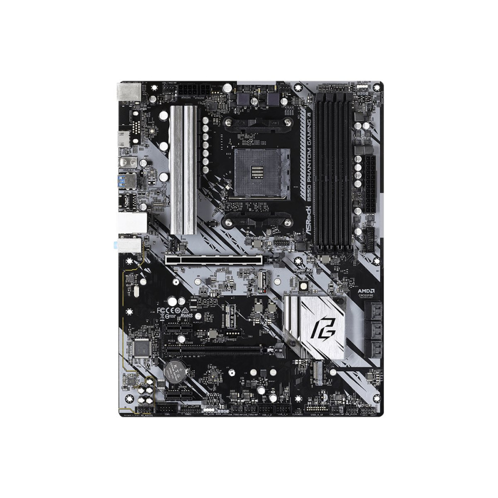 Produktbild för ASRock B550 Phantom Gaming 4 - moderkort - ATX - Socket AM4 - AMD B550