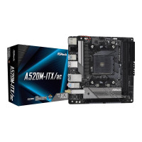 Produktbild för ASRock A520M-ITX/ac - moderkort - mini ITX - Socket AM4 - AMD A520