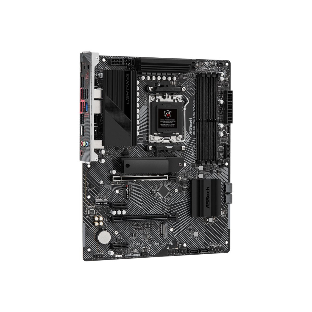 Produktbild för ASRock B650 PG Lightning - moderkort - ATX - Socket AM5 - AMD B650