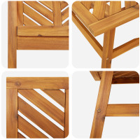 Produktbild för Trädgård loungemöbler 4 pcs Brun Massivt Akaciaträ