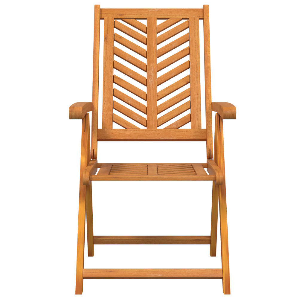 Produktbild för Trädgård Stol 6 pcs Brun 57 x 72 x 109 cm Massivt Akaciaträ