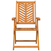 Produktbild för Trädgård Stol 6 pcs Brun 57 x 72 x 109 cm Massivt Akaciaträ