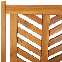 Produktbild för Trädgård Stol 6 pcs Brun 57 x 72 x 109 cm Massivt Akaciaträ