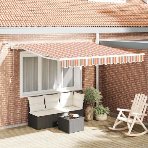 vidaXL Markis tyg Flerfärgsdesign 300 x 250 cm Polyester