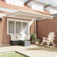 Produktbild för Utdragbar markis Beige 300 x 250 x 165 cm