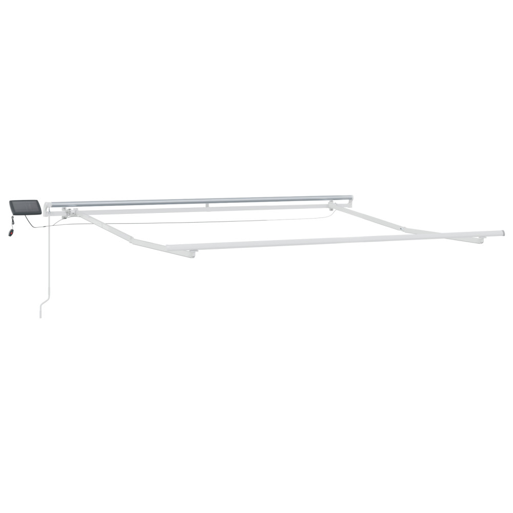 Produktbild för Utdragbar markis Beige 300 x 250 cm Duk och Aluminium