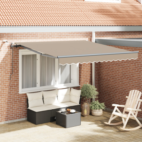 vidaXL Markis tyg Beige 300 x 250 cm Polyester