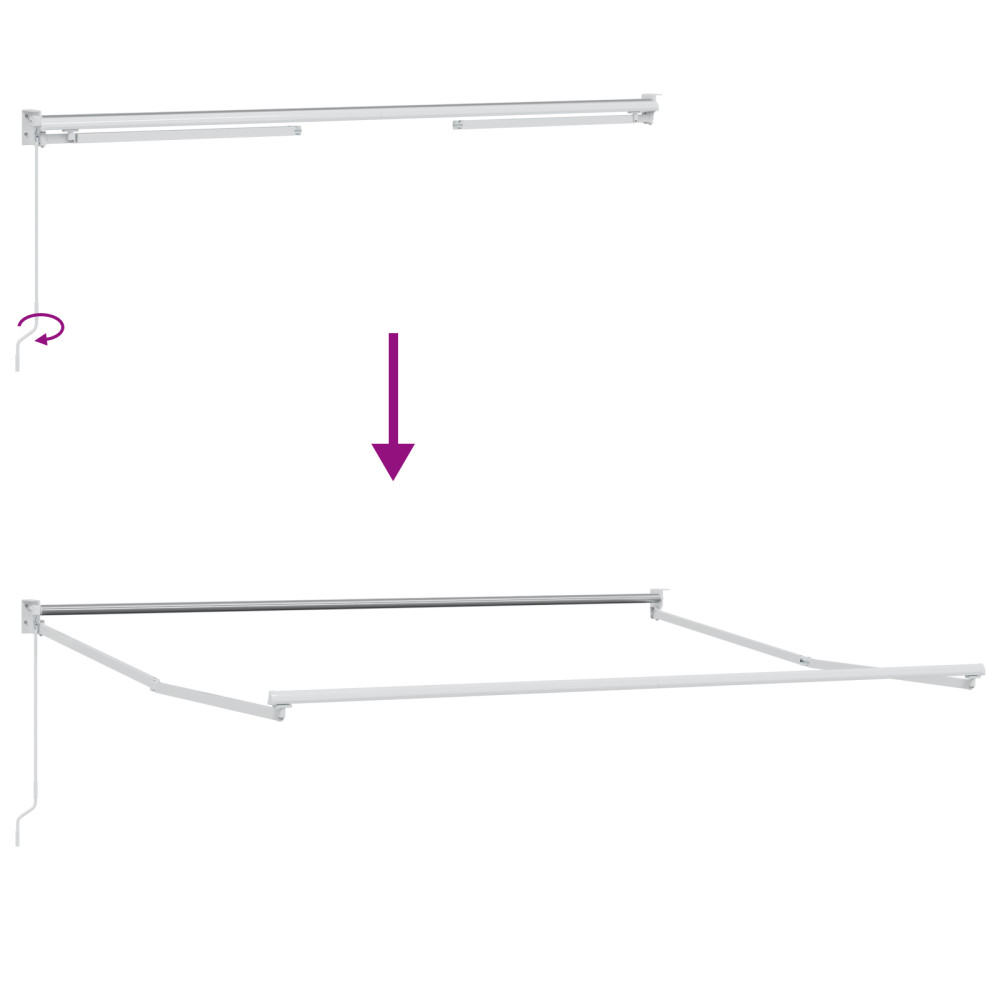 Produktbild för Utdragbar markis Beige 300 x 250 x 165 cm