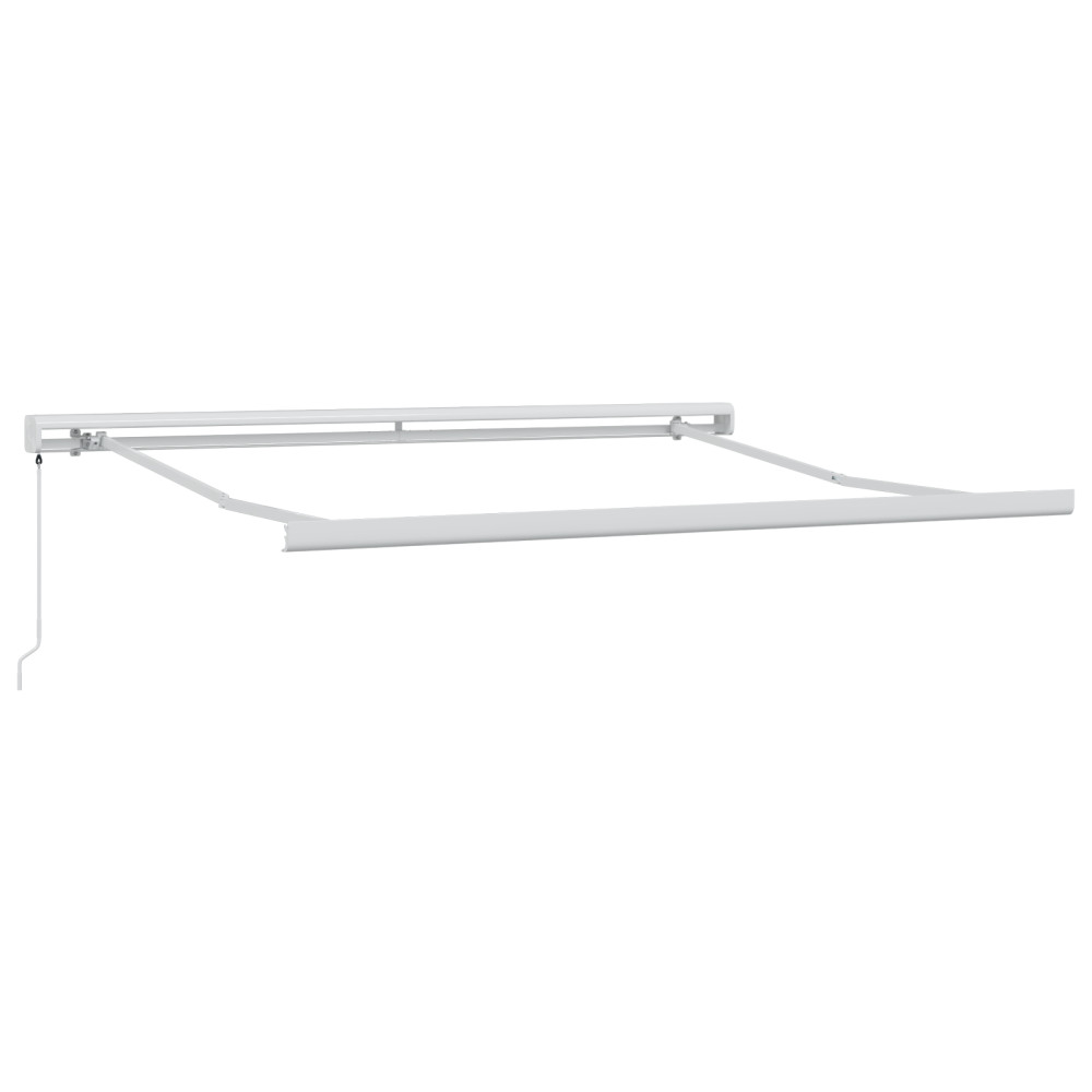 Produktbild för Utdragbar markis Beige 300 x 250 cm Canvas och Aluminium