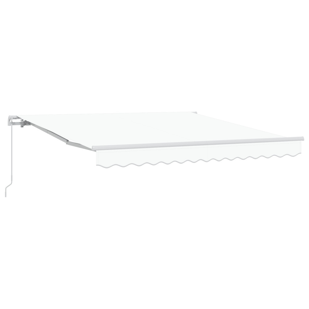 Produktbild för Utdragbar markis Vit 300 x 250 x 165 cm Polyester och aluminium
