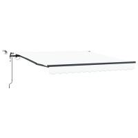 Produktbild för Markis tyg Vit 300 x 250 cm Polyester