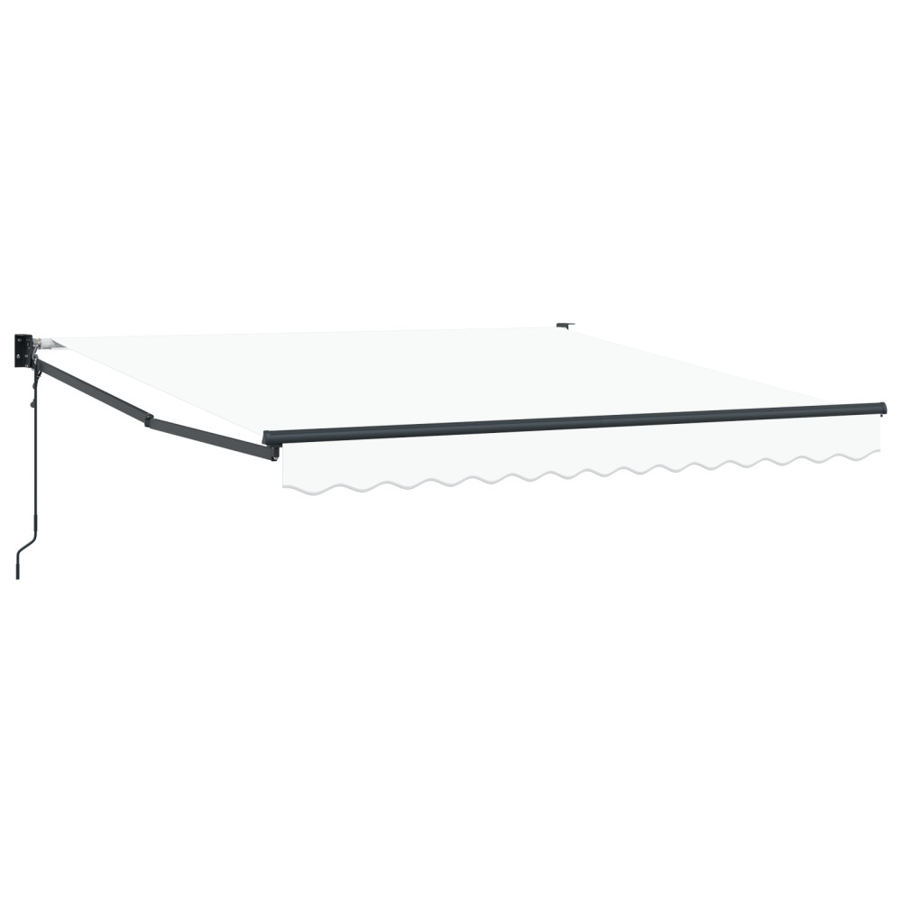 Produktbild för Markis Vit 300 x 250 x 165 cm Polyester och metall