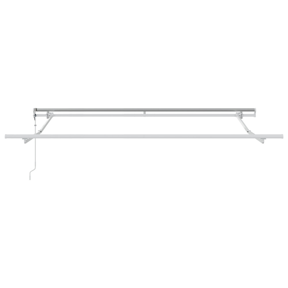 Produktbild för Utdragbar markis Ljusgrå 300 x 250 cm Duk och Aluminium