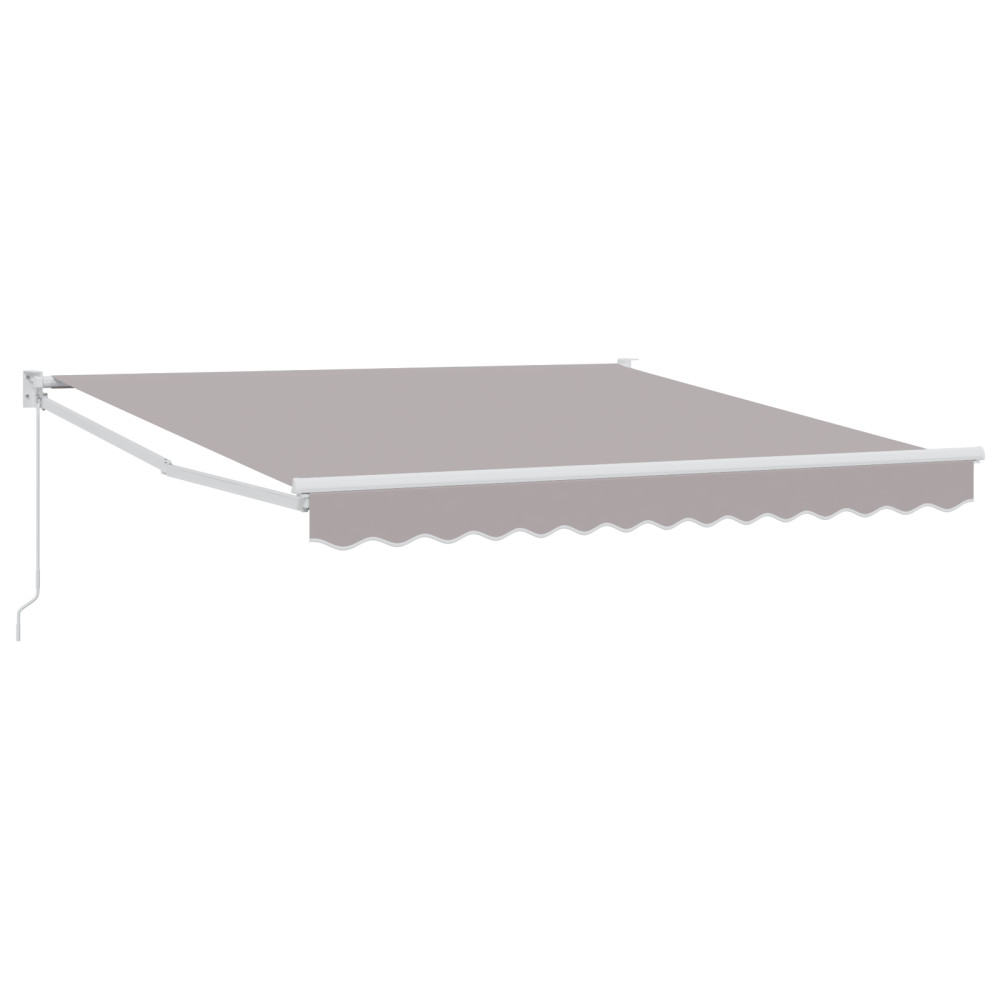 Produktbild för Utdragbar markis Ljusgrå 300 x 250 x 165 cm