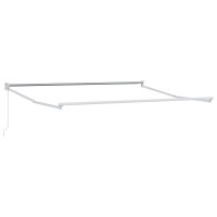 Produktbild för Utdragbar markis Ljusgrå 300 x 250 x 165 cm