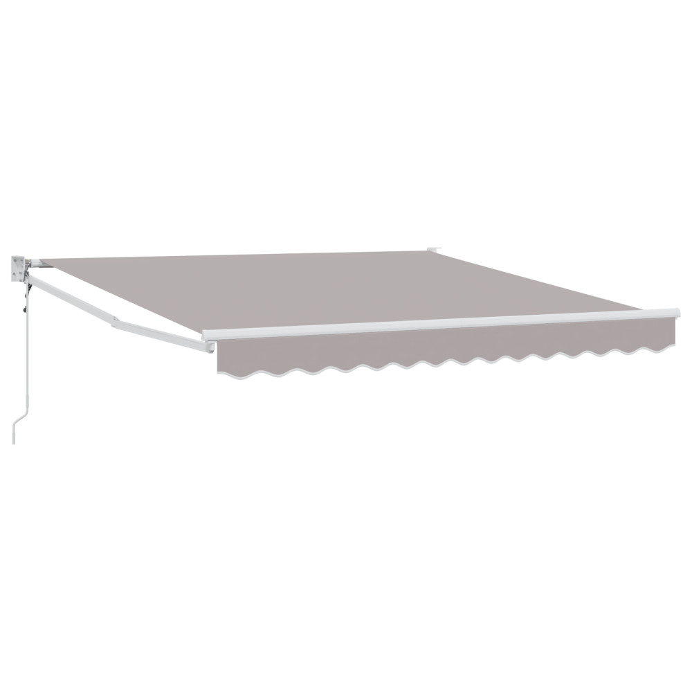 Produktbild för Markis Ljusgrå 300 x 250 x 165 cm Polyester och metall