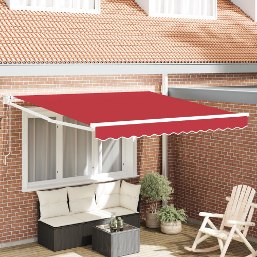 vidaXL Markis Röd 300 x 250 x 165 cm Polyester och metall