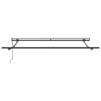 Produktbild för Utdragbar markis Grön och Vit 300 x 250 cm Duk och Aluminium