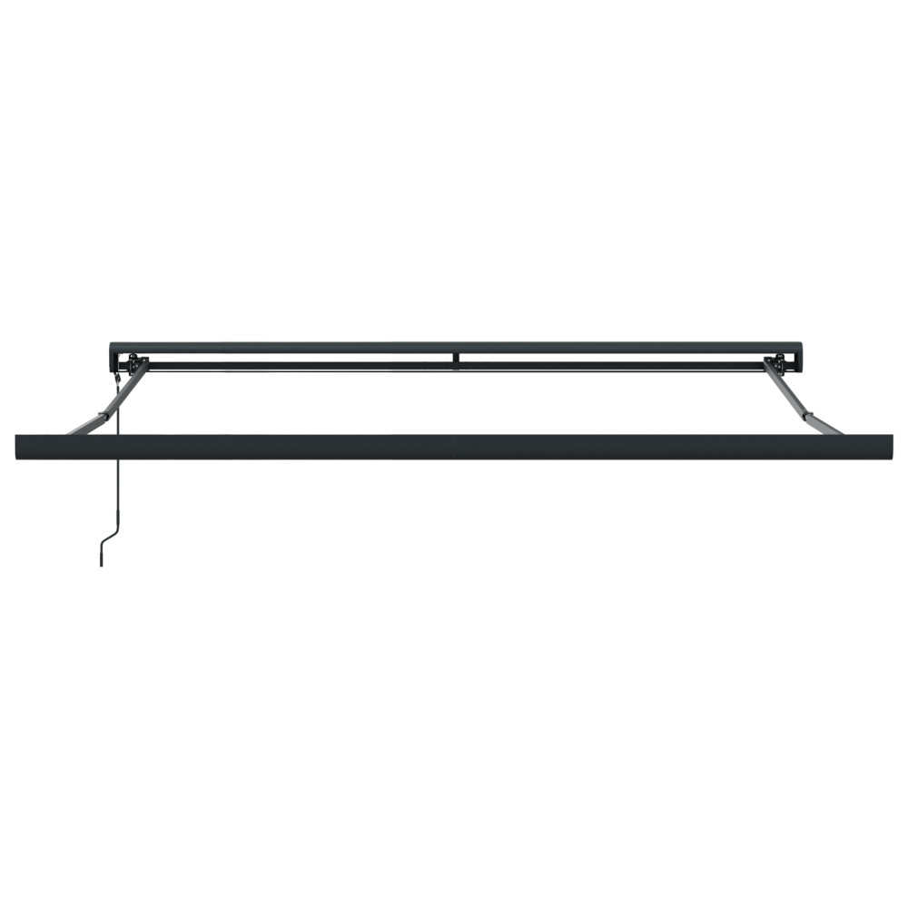 Produktbild för Utdragbar markis Grön och Vit 300 x 250 x 165 cm Tyg och Metall