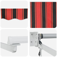 Produktbild för Utdragbar markis Orange och Brunt 350 x 250 x 165 cm