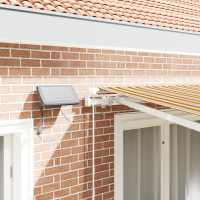 Produktbild för Utdragbar markis Flerfärgsdesign 350 x 250 cm Duk och Aluminium
