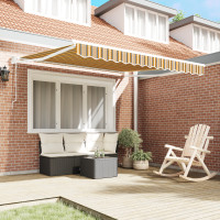 Produktbild för Utdragbar markis Flerfärgsdesign 350 x 250 cm